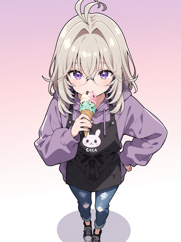 【健全絵】メガネるるかちゃん