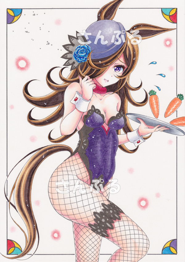 ライスシャワー ウマ娘プリティーダービー アナログイラスト