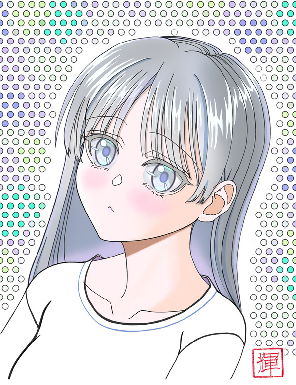 美少女(黒髪)