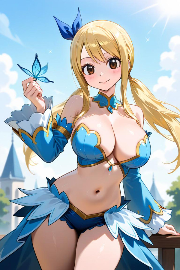 へそ出し ルーシィ・ハートフィリア