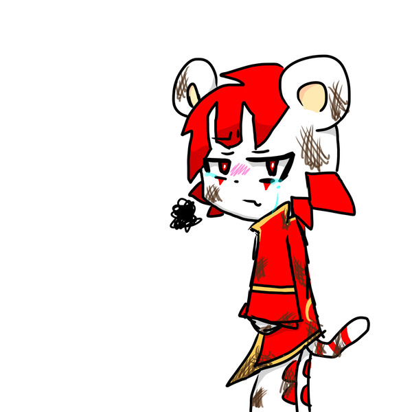 あらら...お兄ちゃんにやられたのね