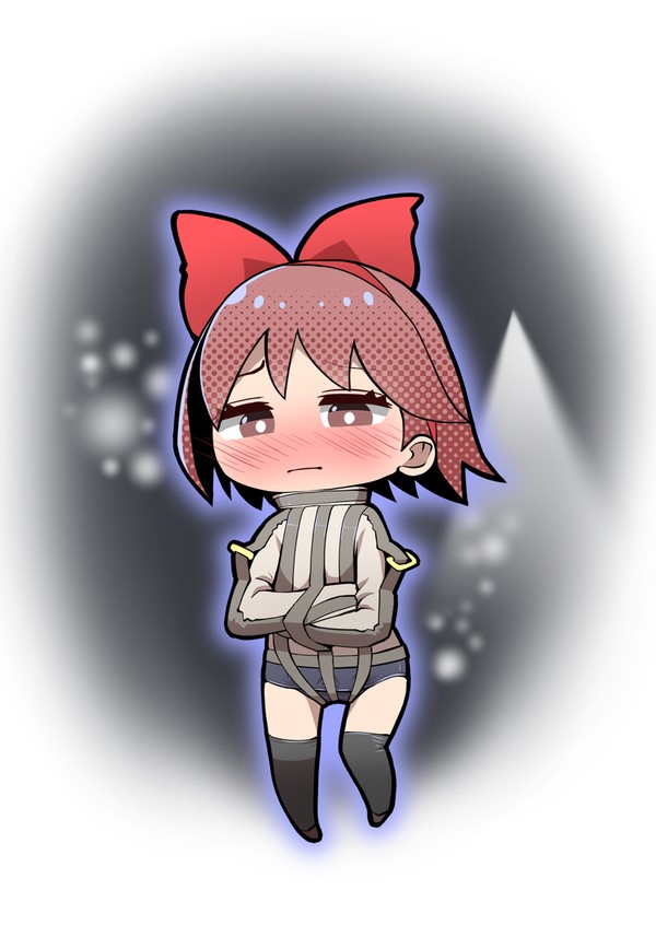 こともちゃん拘束衣の下にはスク水