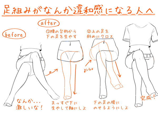 足組みがなんか違和感な人へ - 1/1