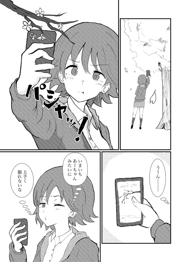 あーちゃんみたいに写真を撮りたい未央