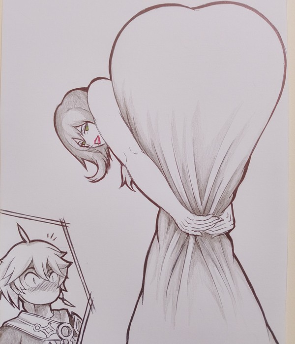 Lisa showing her love for Aether