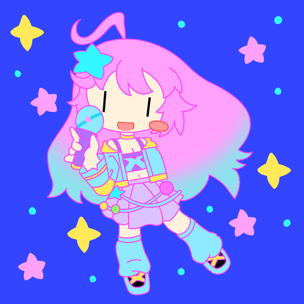 こんぺとリリィ描きました。