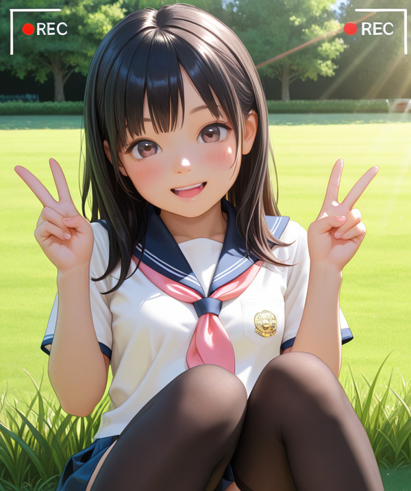 JKらしくかわいく撮ってね💕(パンチラしてるよ🥰)
