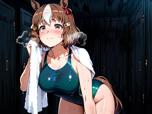 誰かに見られてそうな表情のベルノちゃん