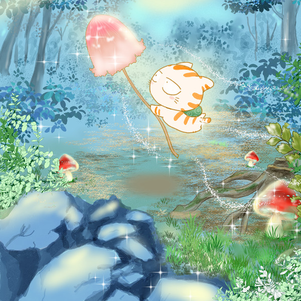 キノコのお散歩