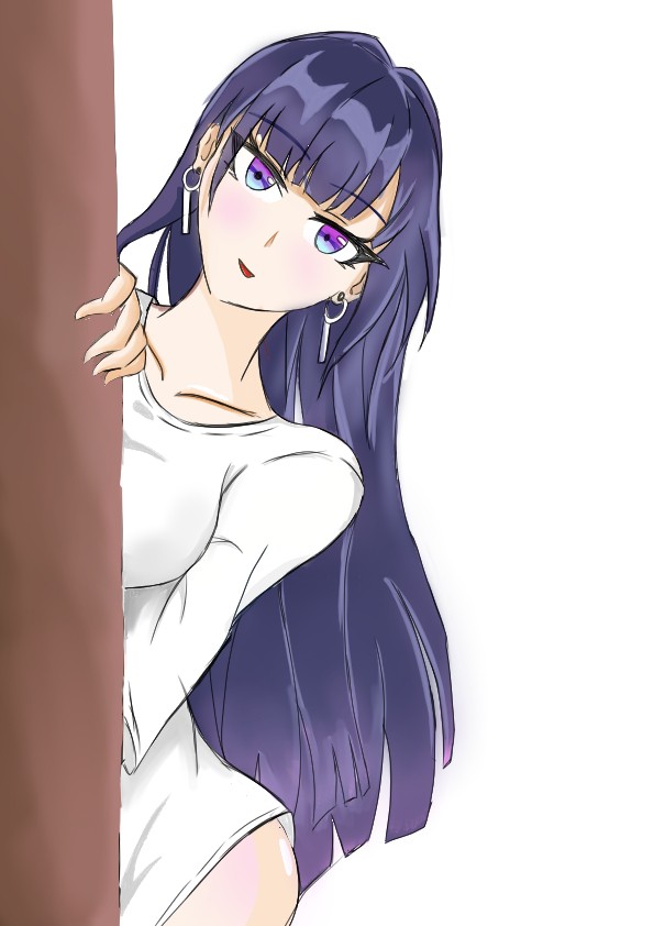 Raiden Mei Peeking