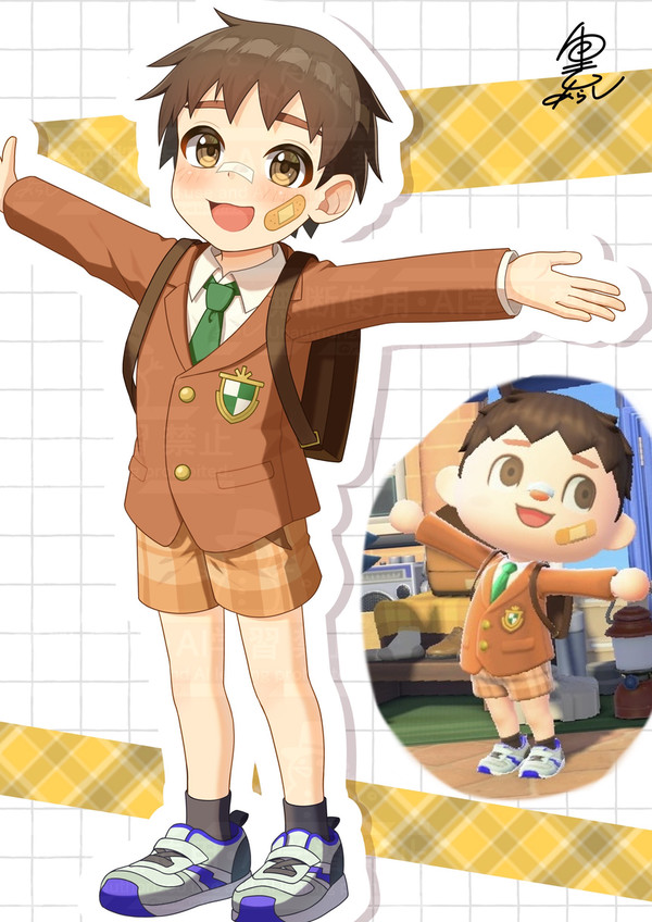 あつ森の子かわいくて描きました