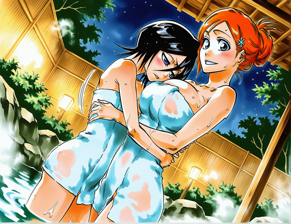 Hot spings! (rukia/orihime)