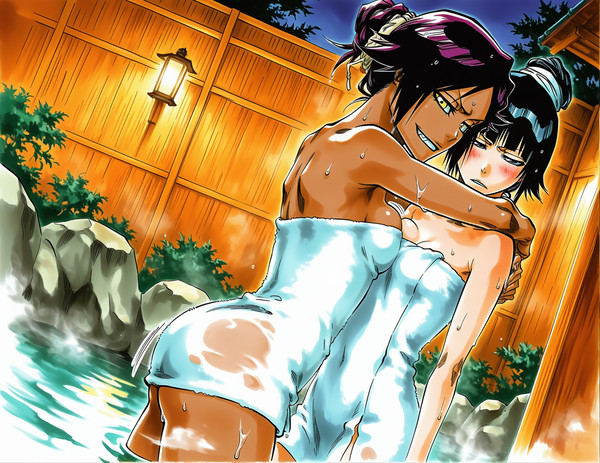 Hot spings! (Yoruichi/Soifon)