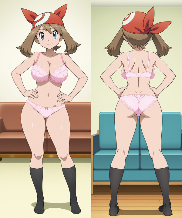 アニポケハルカの下着姿 立ち絵