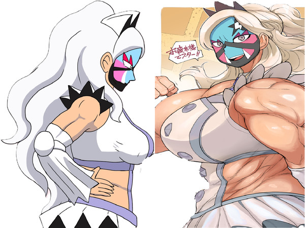 筋肉質な巨人女子プロレスラービワちゃんの壁紙