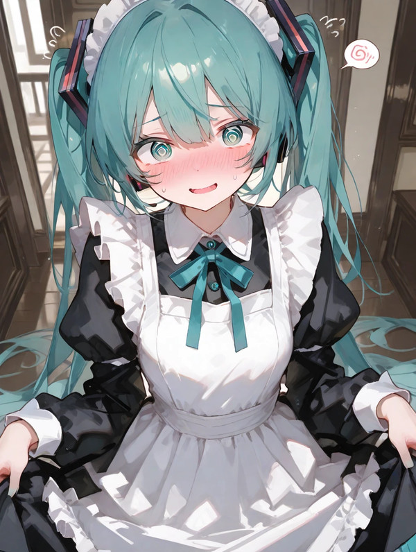 照れ照れメイドミクさん