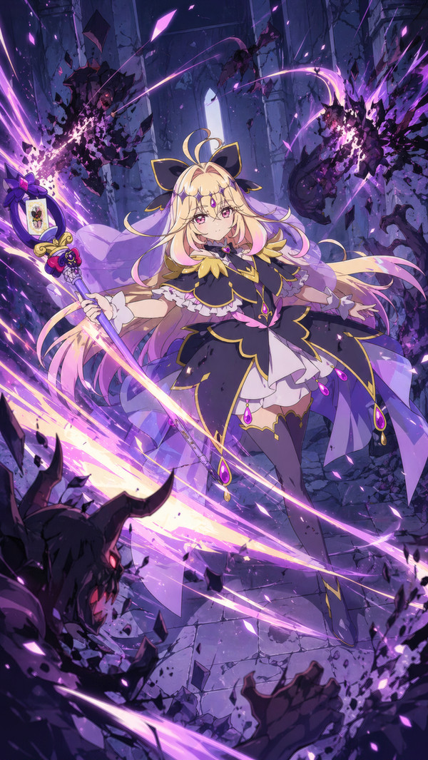 無双するキュアアルカナ・シャドウ　名探偵プリキュア!