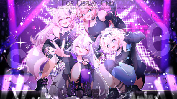 【お仕事絵】秘密結社holoX Live用フラスタイラスト