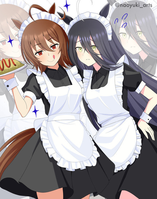 メイドアグネスタキオンとマンハッタンカフェ
