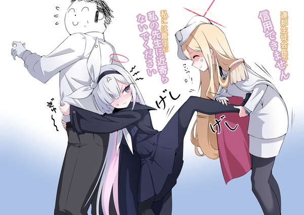 連邦生徒会長(?)を先生に近づけたくないプラナちゃん