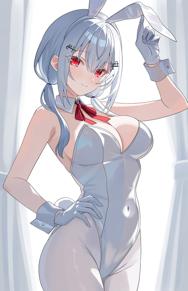 白バニーはかちぇ - 1/1
