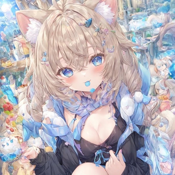 いたずらな青。