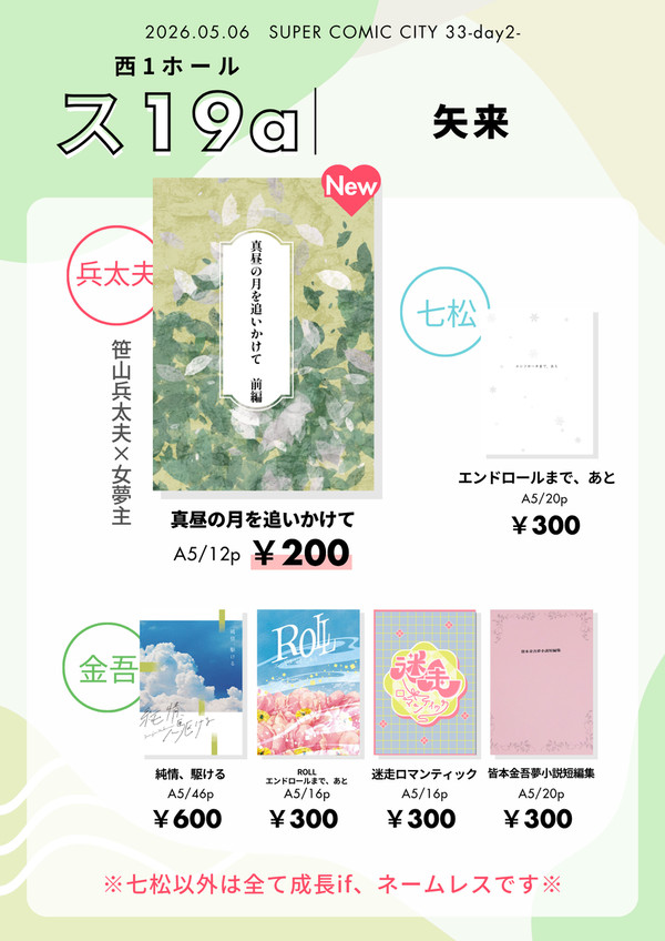スパコミお品書き