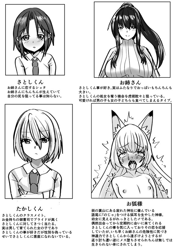存在しないふたショタ漫画の登場人物紹介