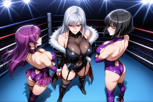 フレイア鏡VS南利美VSパンサー理沙子 レズバトル 1