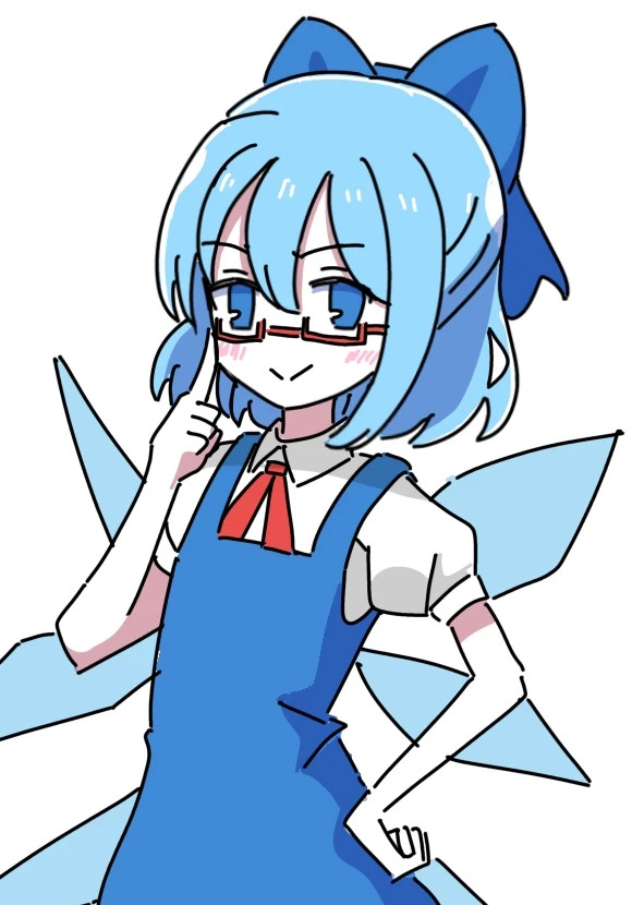 チルノを静かに描きました【東方】