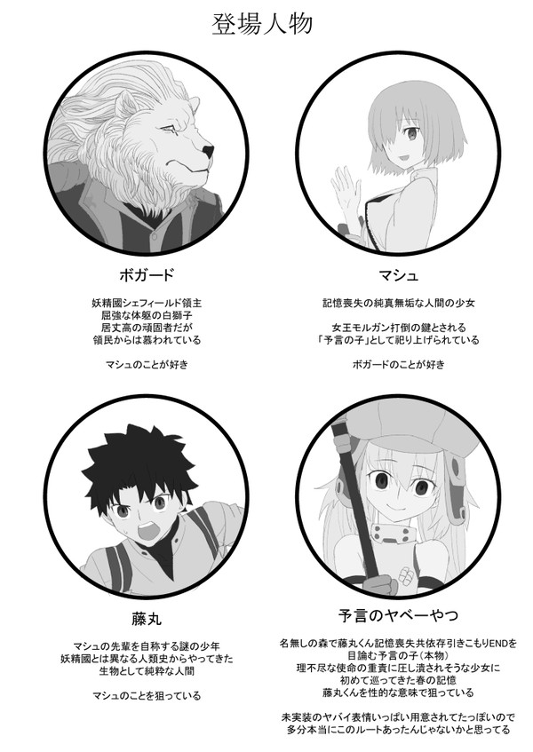 FGO寝取られエロ漫画の登場人物