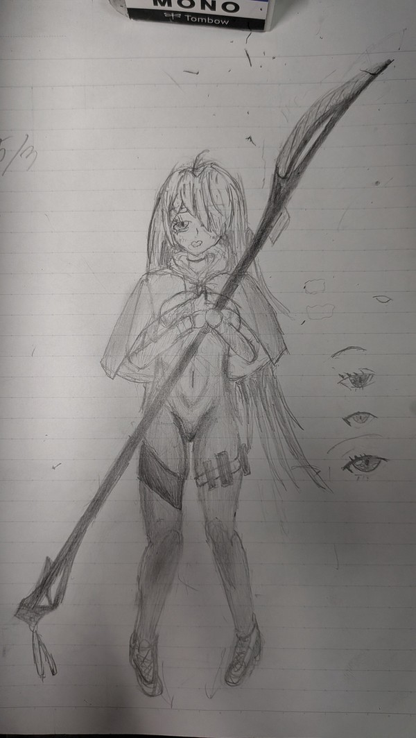 練習で描いた子