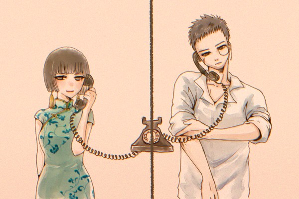 黒電話と二人