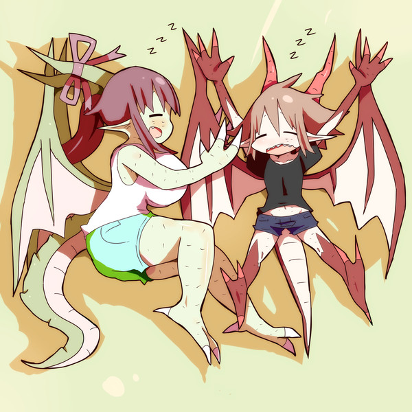 タツガワねーちゃんと炎乃香ちゃん昼寝