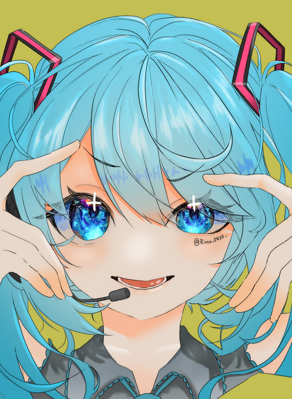 初音ミクフリー線画