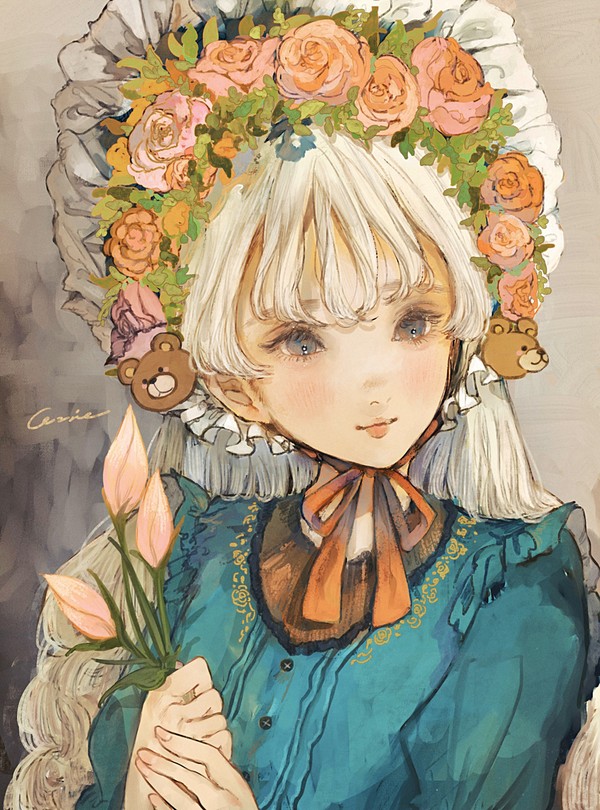 お花のヘッドドレス - 1/1