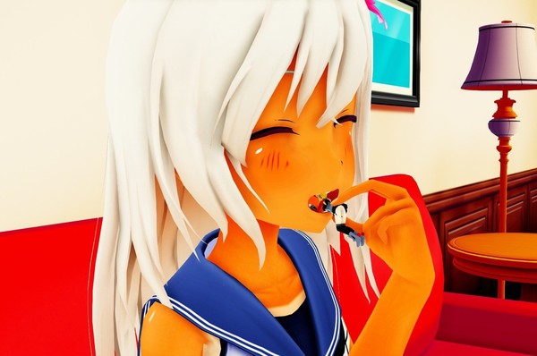 ろーちゃんもぐもぐ