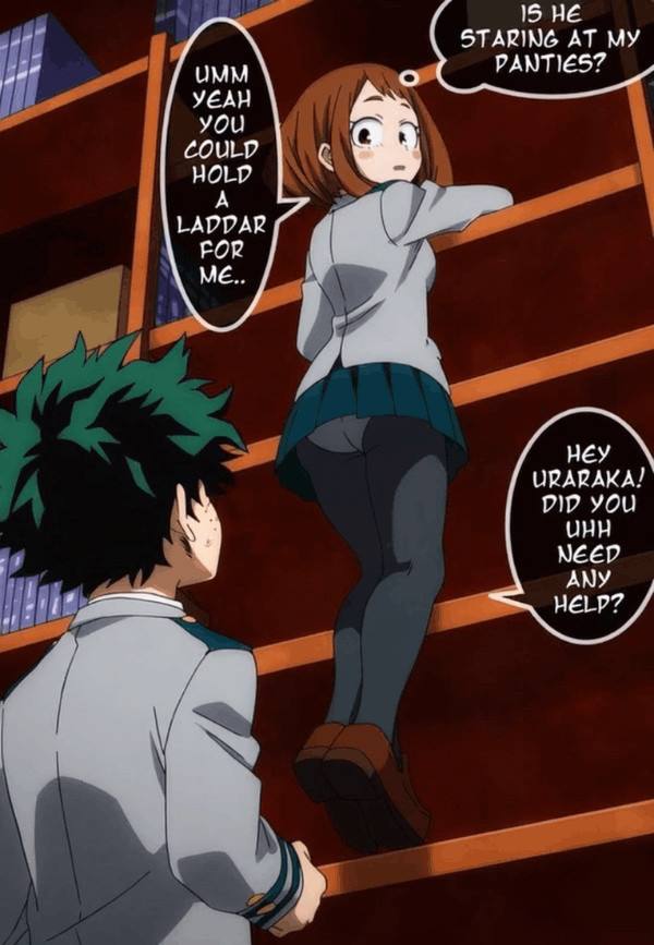 Uraraka Upskirt - Panty Hunt