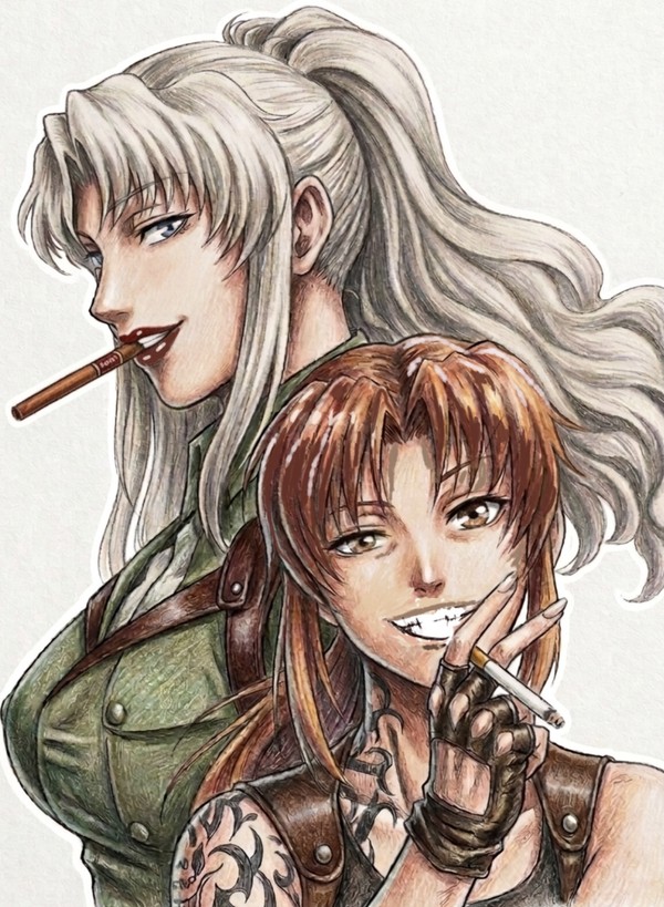 ブラックラグーン 模写