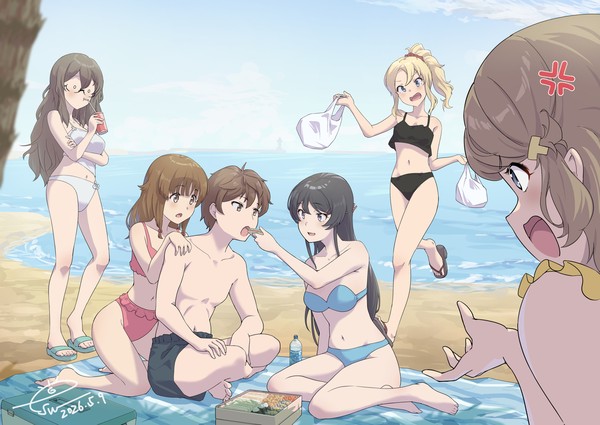 浜辺ピクニック