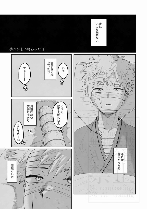 【web再録】夢がひとつ終わった日