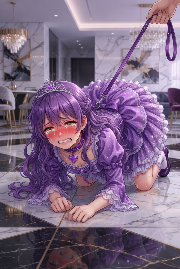 【今日のお題:お姫様】過剰なドレスを着せられ泣く男の娘