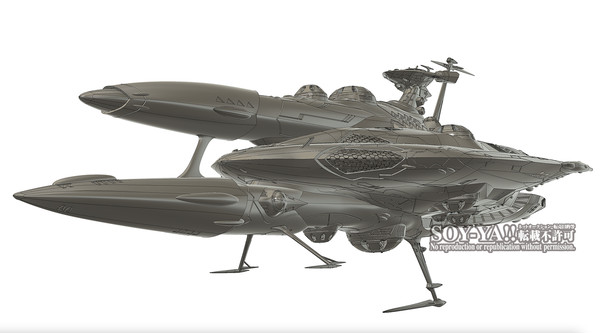 ラスコー級突撃型巡洋艦 ガレージキットデジタル原型