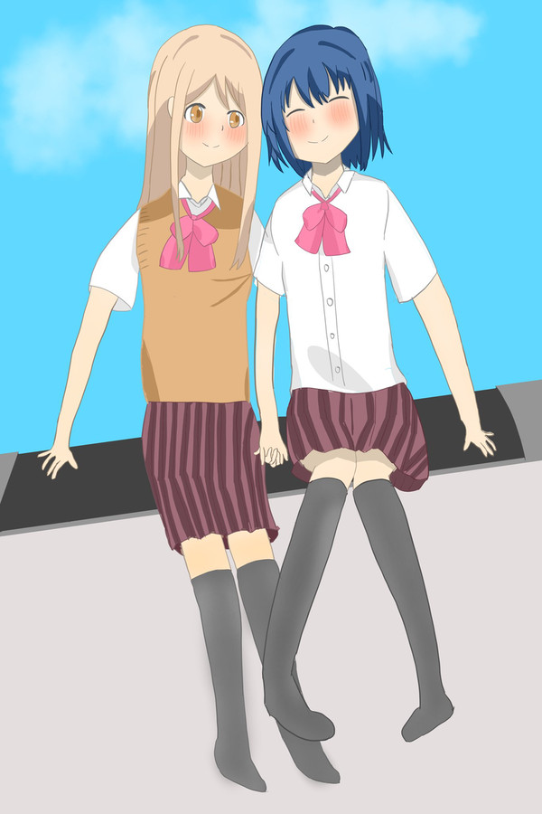 安達としまむらの屋上