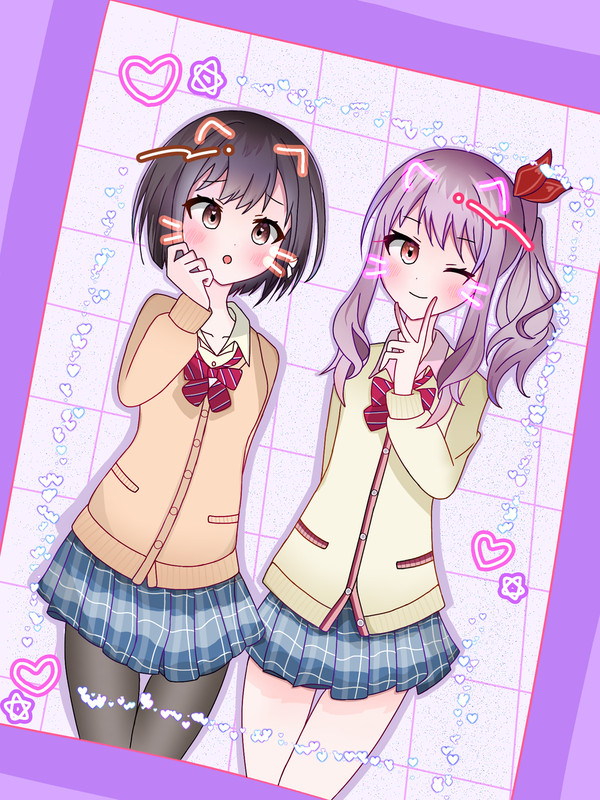 プリクラ撮るみずえな