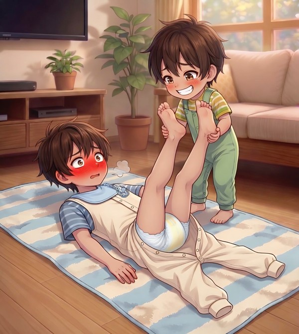 僕が替えてあげる(パラレルおむつな兄弟)
