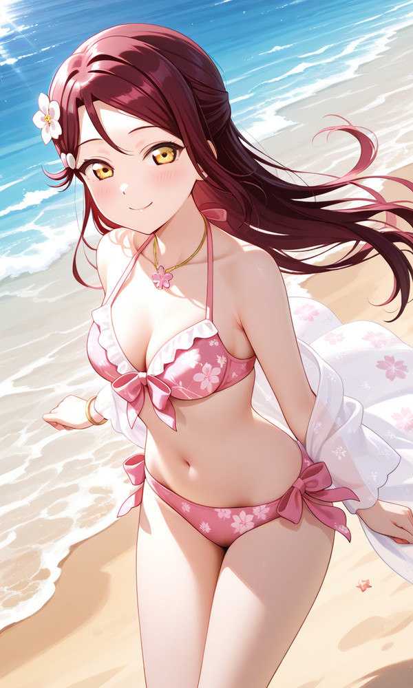 梨子ゃん 桜色のビキニ