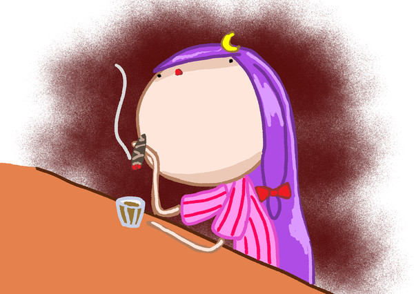 小一時間問い詰めてくる気満々のパッチェさんの図