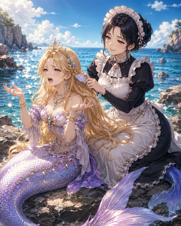 メイド×人魚