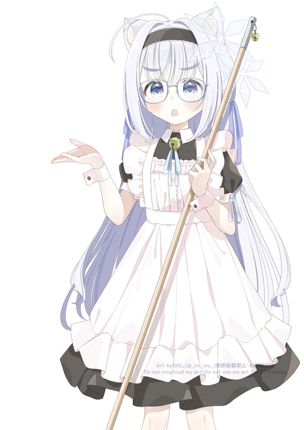 なつきのメイド服姿、にゃ。